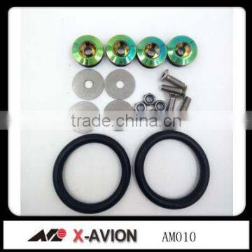 Neo Chrome Aluminum Car Bumper Fender Quick Release Fasteners