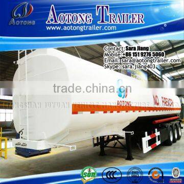 best quality 3 axles 45000l oil fuel tank trailer with 3~6 compartments