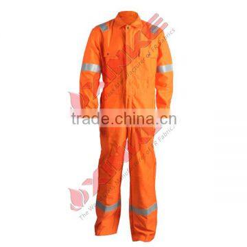 Safety Hi Vis Orange 100 Cotton Coverall