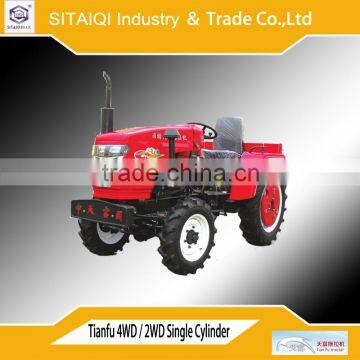 Weifang Tianfu 4WD/2WD single cylinder electrical farm tractor cheap