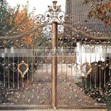 Outdoor Entrance Rought Iron Gate