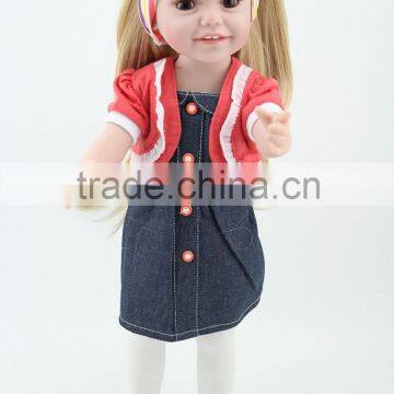 American Girl Doll New Beautiful Doll In Denim dress doll model