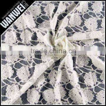 Home Textiles Garments Tulle Fashion Guipure Crocheted Brushed Stretched Storage Colorful Cotton Lace Fabric photo-5