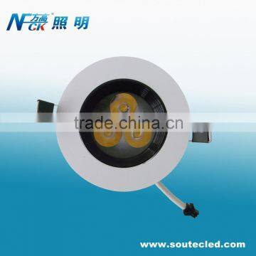 High Power LED Ceiling Downlight 3W Warmwhite Indoor Spot Light CE,RoHS