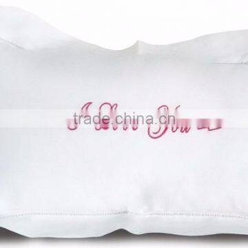 Embroiered Message Cotton Pillow Cover photo-2