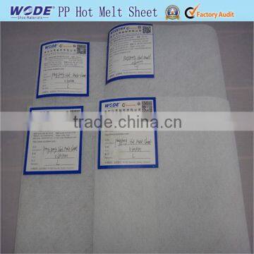 Toe puff and heel counter material ping pong sheet for shoes material