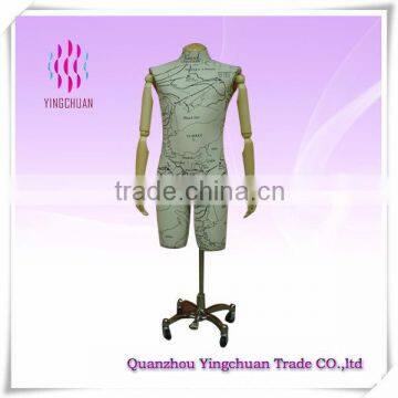 Wooden hand fabric adjustable mannequin