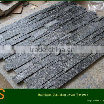 exterior Decorative Black flamed quartzite stone cladding