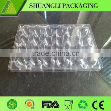 24 Holes Rectangular Clear Transparent Plastic Quail Egg Cartons photo-5