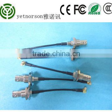 Waterprooof pigtail coaxial cable with N Female to right angle mmcx rg179 cable assembly