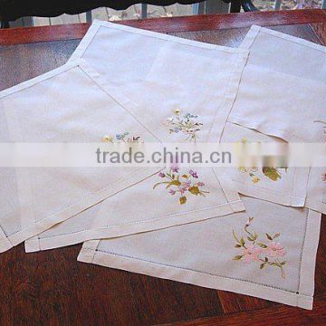 hand embroidery napkin