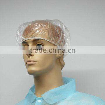 Plastic shower cap for bath