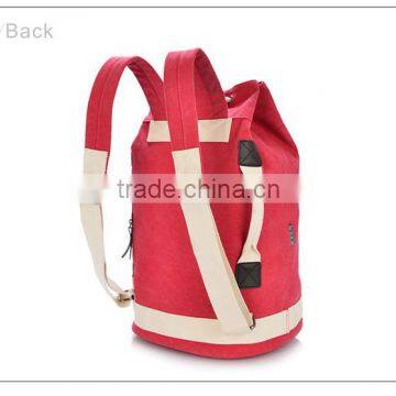 2015 multiple color red round canvas rucksacks