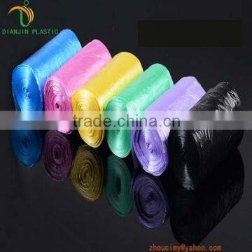 wholesale color Poly plastic trash bags /garbage bags