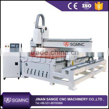 Sange wood furniture cnc router , advertising cnc machine with rotary axis