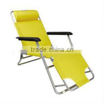 Portable recliner metal frame