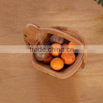 New design Elephant shape floding bamboo storage basket bamboo fruit basket bamboo gift box