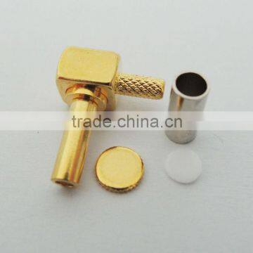 CRC9 right angle male RF coaxial connector 0# for mobile phone