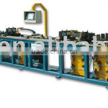 Straightening and cutting machine for microchannel flat tube