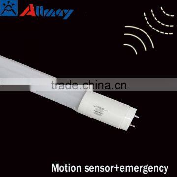 Rechargeable led t8 tube light europe lighting automatic detector china credible supplier