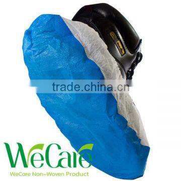 Disposable Non Woven PP+CPE Non-skid Shoe Cover With Laminated Inner Surface photo-2
