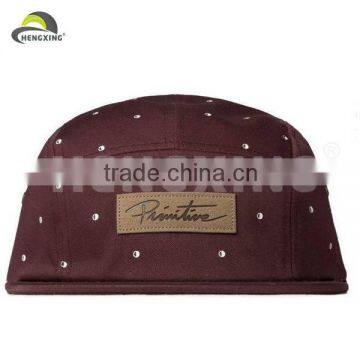 Custom Print Burgundy Eclipse 5 Panel Cap