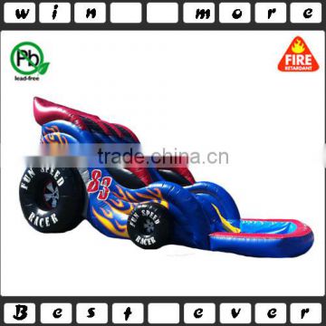 hot sale fun speed racer car wet and dry slide,big water slides for sale commercial