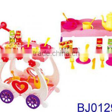 Fashion Kid Toy Funny Plastic Shopping Cart Supermarket Shopping Trolley photo-3