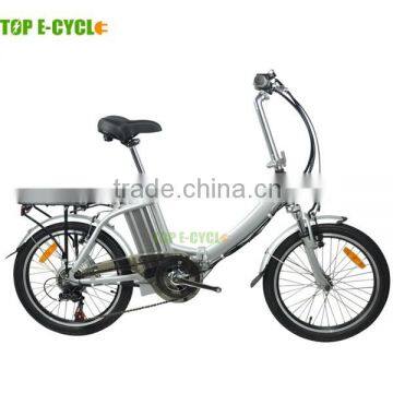 Top E-Cycle High Quality CE Approval Aluminium Lithium Ion Battery Pack Folding Electric Bike With Battery