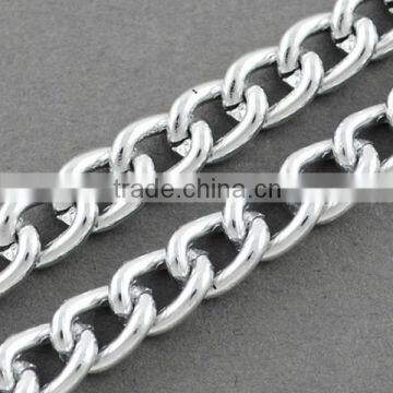 Polished Chunky Aluminum Twist Curb Chains, Unwelded Link Chain(CHA-K1509)