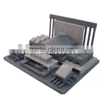Supply OEM Fashion Handmade Wooden Jewelry Display Stand Jewelry Stand Furniture Jewellery Counter Display photo-5