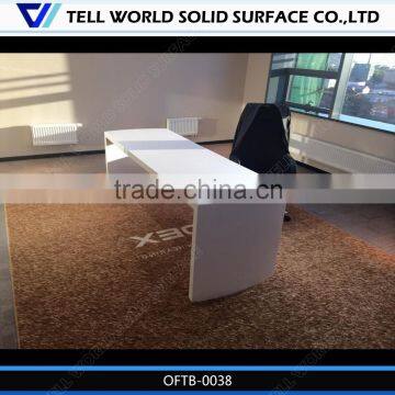 Tell World Latest Office Table Designs by Professional Acrylic Solid Surface Funiture Manufacture