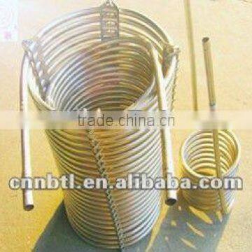 Stainless steel condensing coiled pipe for cooling beverage