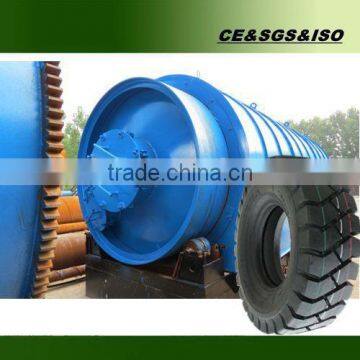 high oil yield waste tire pyrolysis machine by Shangqiu Sihai