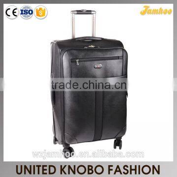 High quality 4 wheels pu trolley case set pu luggage