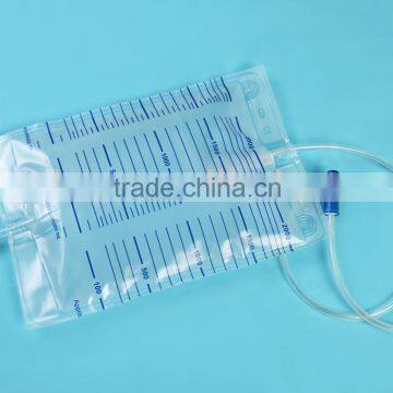 2000ml PVC T Value Adult Urine Collection Bag Disposable Economic Urinary Drainage Bags Urine Bag