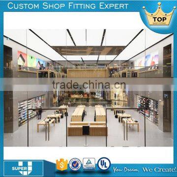 Custom new design fashionable retail computer shop decoration