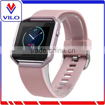 Silicon replacement band for Fitbit blaze with metal bumper Small / Large size