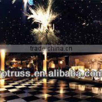 RP 24ft*24ft white and black color portable dance floor in promotion