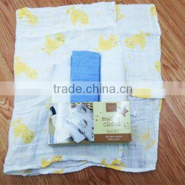 Light Fashion Cotton Muslin Printed Swaddle