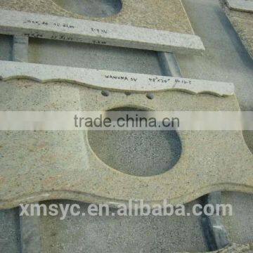 Prefab Granite Bathroom Countertop, Prefab Granite Bathroom Countertop, Double Sink Granite Vanity Tops photo-4