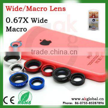 0.67X Wide Angle Macro Lens 2 in 1 Phone Lens