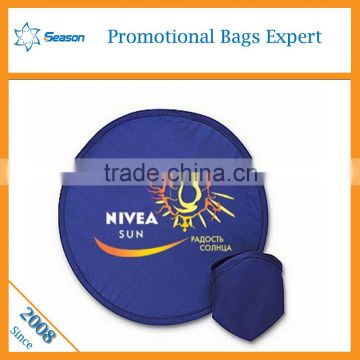 Wholesale foldable frisbee fan flying disc customised fabric frisbee Folding Pocket Frisbee