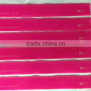High Quality Plastic Ruler OEM Logo Design Colorful Printing Transparent Plastic Ruler 32 cm photo-3