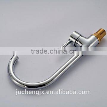 Chrome Single Handle High-arc Brass Kitchen Faucet photo-3