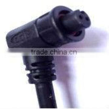 Outdoor Mini 2 pin male plug with molding 90 waterproof connector