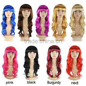 Women's Sexy Long Curly wig Fancy Dress Wigs Cosplay Costume Ladies Full Wig Party