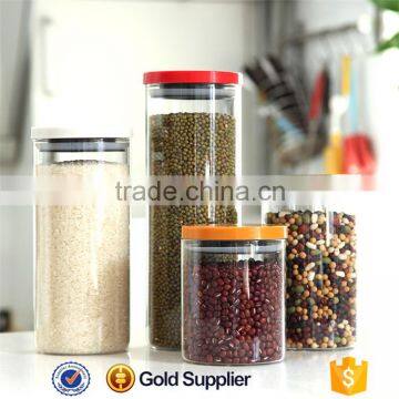 2016 high quality cylinder glass spice jar with plastic lid                        
                                                Quality Choice