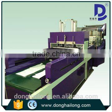 Hot seal and cool cut bottom sealing bag cutting machine