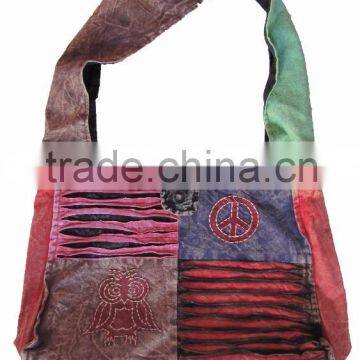 100% cotton ladies side bag. Ladies handmade hand bag of Cotton.